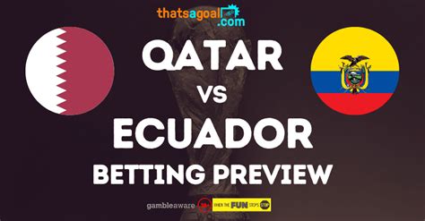 ecuador vs qatar odds|Qatar vs Ecuador prediction, odds, betting tips and best bets for .